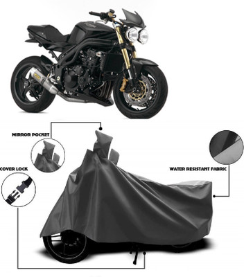 MMSSTAR Waterproof Two Wheeler Cover for Triumph(Speed Triple, Grey)