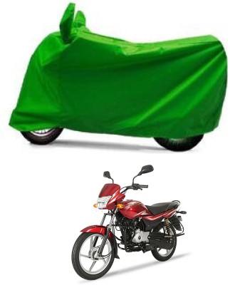 Furious3D Two Wheeler Cover for Bajaj(Platina 100 BS6, Green)