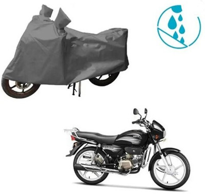 Tritika Waterproof Two Wheeler Cover for Hero(Splendor Plus, Grey)