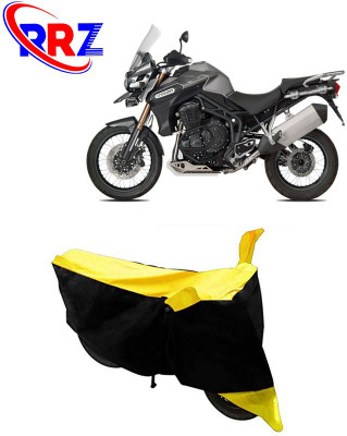 RRZ Waterproof Two Wheeler Cover for Triumph(Tiger 800, Black, Yellow)