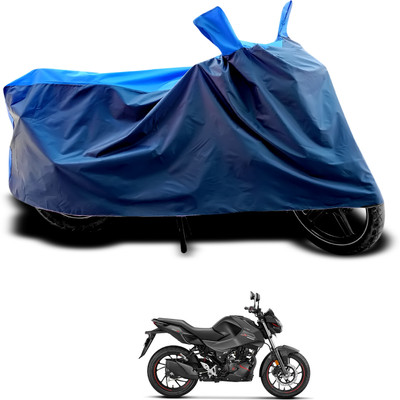 CODOKI Waterproof Two Wheeler Cover for Hero(CBZ Extreme, Black, Blue)