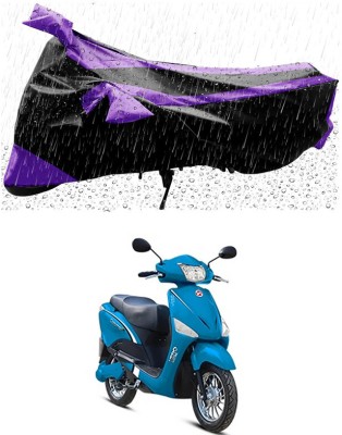 Genipap Two Wheeler Cover for Hero(Electric Optima, Black, Purple)