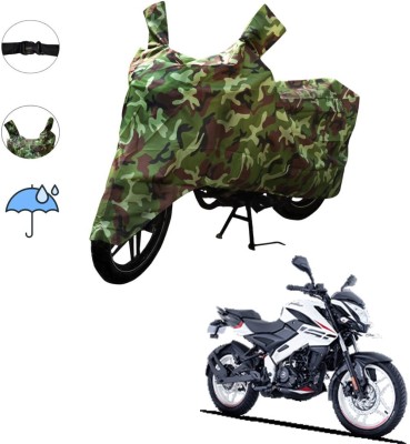 Aamaya Store Waterproof Two Wheeler Cover for Bajaj(Pulsar 160 NS DTS-i, Green)