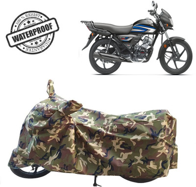 ROYAL AUTO MART Waterproof Two Wheeler Cover for Honda(CD 110 Dream, Green, Multicolor)