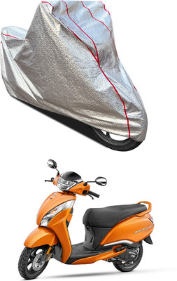 PAGORA Waterproof Two Wheeler Cover for TVS(Jupiter 125, Silver)