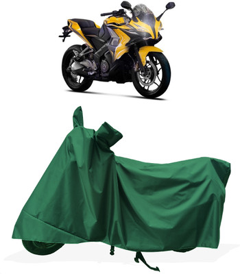Tricway Two Wheeler Cover for Bajaj(Pulsar SS400, Green)