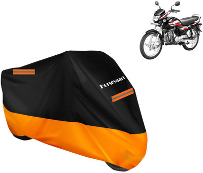 Horseyaart Waterproof Two Wheeler Cover for Hero(MotoCorp HF Deluxe, Orange)