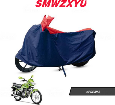 smwzxyu Waterproof Two Wheeler Cover for Hero(HF Deluxe, Red, Blue)