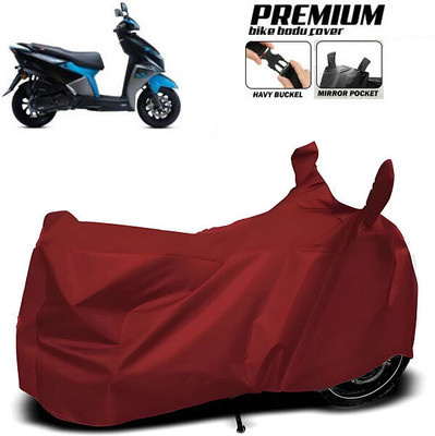 SK AUTO Waterproof Two Wheeler Cover for Hero, Honda, Bajaj, TVS, Suzuki(Maroon)
