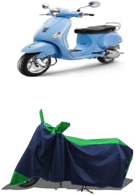 SUGASHRI Waterproof Two Wheeler Cover for Piaggio(Vespa VXL, Green, Blue)