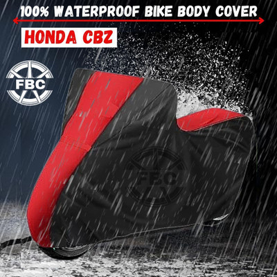 AUTOCAD Waterproof Two Wheeler Cover for Honda(CBZ, Black)