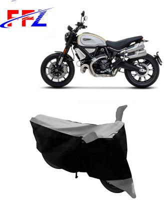 FFZ Waterproof Two Wheeler Cover for Ducati(Scrambler 1100, Black, Grey)