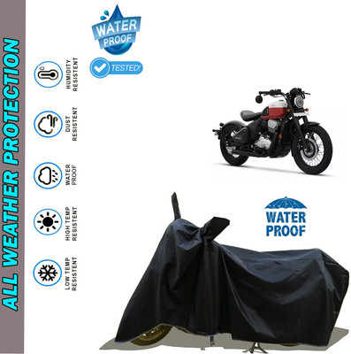 AutoGalaxy Waterproof Two Wheeler Cover for JAWA(42, Black)