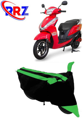 RRZ Waterproof Two Wheeler Cover for Ampere(Magnus, Black, Green)