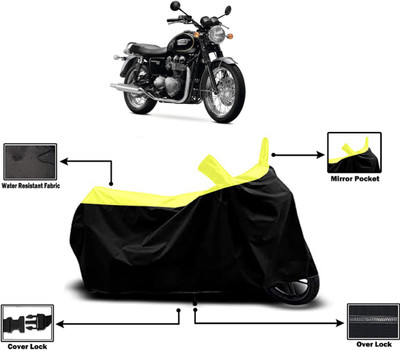 Amexride Two Wheeler Cover for Triumph(Bonneville T120 Black, Yellow)
