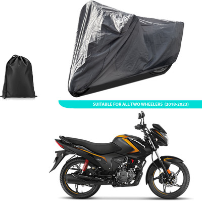 PAGORA Two Wheeler Cover for Hero(Glamour FI, Grey)