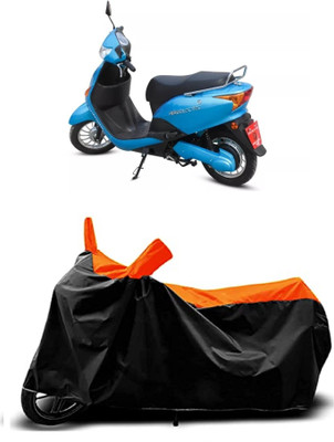 VESMEI Two Wheeler Cover for Hero(Electric Wave Dx, Orange)