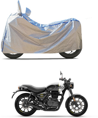 CODOKI Waterproof Two Wheeler Cover for Royal Enfield(Hunter 350, Silver)
