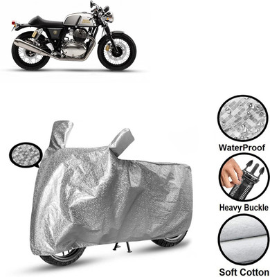CODOKI Waterproof Two Wheeler Cover for Royal Enfield(Continental GT 650, Silver)