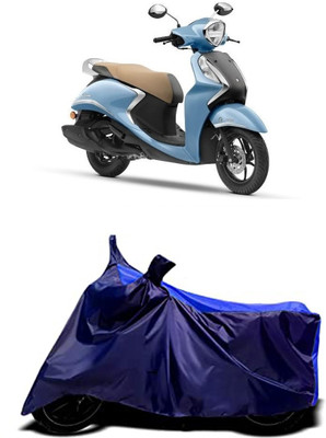 VESMEI Two Wheeler Cover for Yamaha(Fascino 125 FI, Blue)