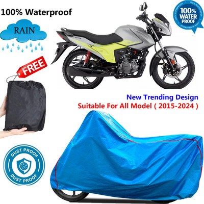 OliverX Waterproof Two Wheeler Cover for Hero(Glamour Blaze, Blue)