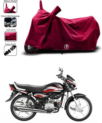 DeepShakshi AUTOMOTIVE Waterproof Two Wheeler Cover for Hero(HF Deluxe, Maroon)