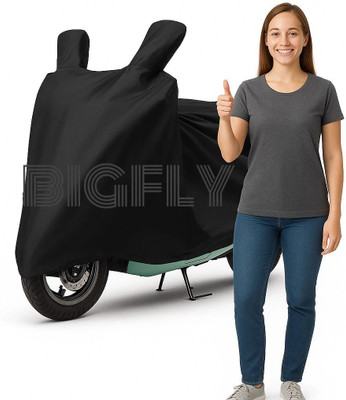 BigFly Waterproof Two Wheeler Cover for Yamaha(NMax 155, Black)