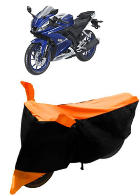 NEXTON Waterproof Two Wheeler Cover for Yamaha(R15 V3, Orange, Black)