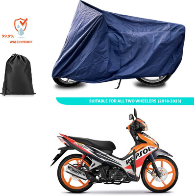 PAGORA Waterproof Two Wheeler Cover for Honda(Blade 125, Blue)