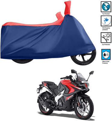 PAGORA Waterproof Two Wheeler Cover for Bajaj(Pulsar RS200 BS6, Red)