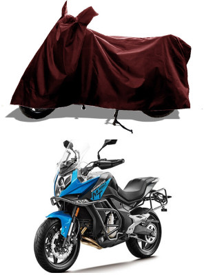 GROFATIK Two Wheeler Cover for CFMoto(650MT, Maroon)