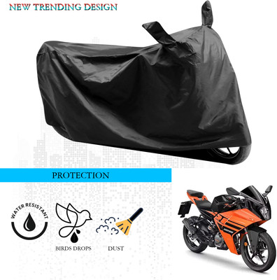SnehaSales Waterproof Two Wheeler Cover for KTM(RC 125, Black)