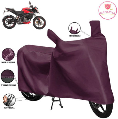 MADAFIYA Waterproof Two Wheeler Cover for Bajaj(Pulsar 180NS, Maroon)