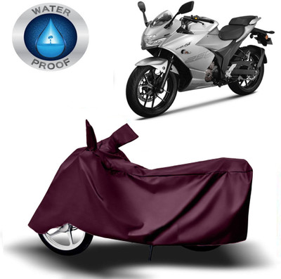 DeepShakshi AUTOMOTIVE Waterproof Two Wheeler Cover for Suzuki(Gixxer SF 250, Maroon)