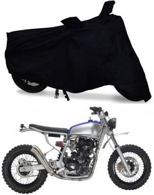 DeepShakshi AUTOMOTIVE Two Wheeler Cover for Kawasaki(Scrambler, Black)