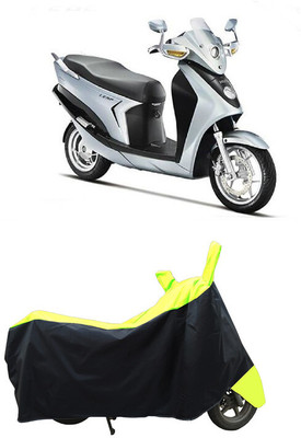 Coxtor Waterproof Two Wheeler Cover for Hero(Leap Hybrid SES BS6, Yellow)