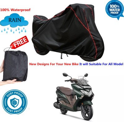 AutoGalaxy Waterproof Two Wheeler Cover for Suzuki(Burgman Street, Black)