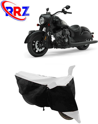 RRZ Waterproof Two Wheeler Cover for Indian(Chief Dark Horse, Black, White)