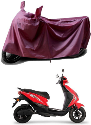SK AUTO Waterproof Two Wheeler Cover for Ampere(Maroon)