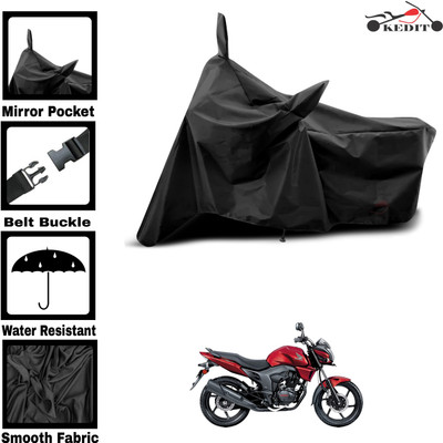 KEDIT Two Wheeler Cover for Universal For Bike(Trigger, Black)