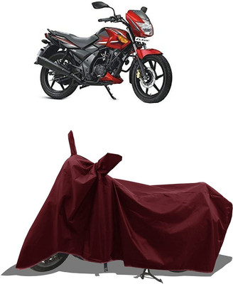 KEDIT Two Wheeler Cover for TVS(Raider, Maroon)