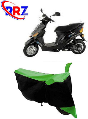 RRZ Waterproof Two Wheeler Cover for Hero(Electric Zippy, Black, Green)