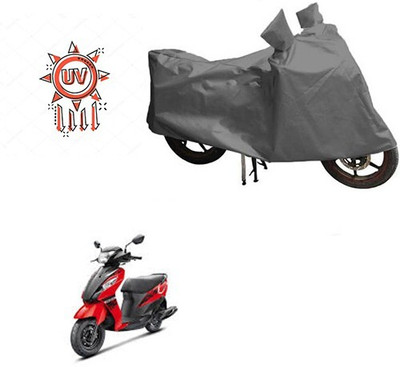 DeepShakshi AUTOMOTIVE Waterproof Two Wheeler Cover for Suzuki(Let's, Grey)