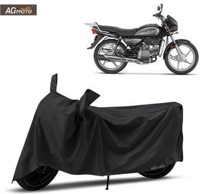 AG MOTO Waterproof Two Wheeler Cover for Hero(Splendor Plus, Black)