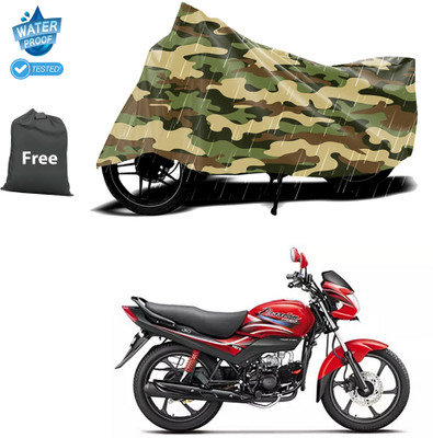 PAGORA Waterproof Two Wheeler Cover for Hero(Passion Plus, Yellow)