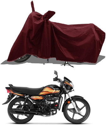 AESTRYD Two Wheeler Cover for Hero(Glamour Programmed FI BS6, Maroon)