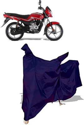 Amexride Two Wheeler Cover for Bajaj(Platina 100 BS6, Blue)