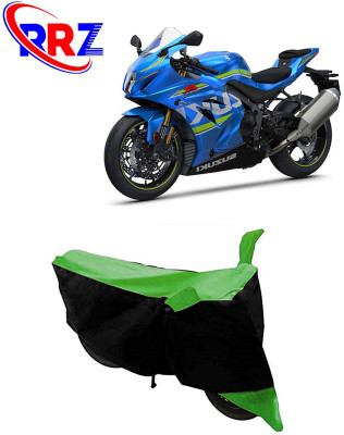 RRZ Waterproof Two Wheeler Cover for Suzuki(GSX R1000, Black, Green)