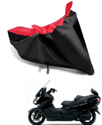 KEDIT Two Wheeler Cover for Suzuki(Burgman Street 125, Red, Black)