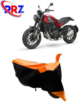 RRZ Waterproof Two Wheeler Cover for Benelli(Leoncino 250, Black, Orange)